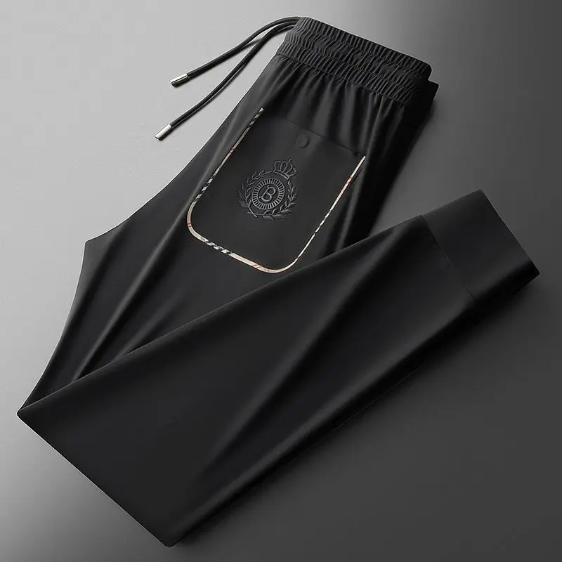 Men's Spring and Autumn Fashion Trends Elastic Speed Drying Sports Pants Casual Pants Men's Bathroom Pants