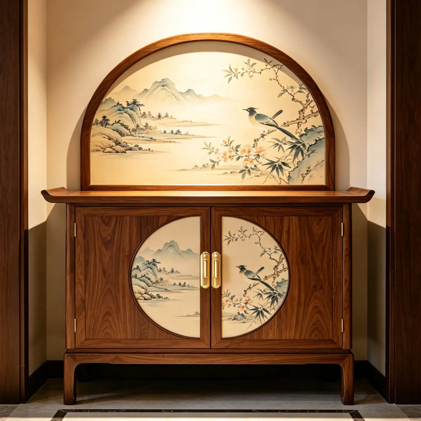 

Song's aesthetic entryway cabinet - black walnut sideboard