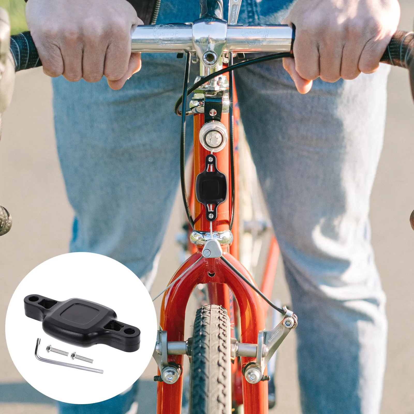 

Tracer Bike Mount Solid ABS Iron Protective Cover Hidden Bike Holder Anti-Lost Support for Mountain Bikes Scratch Impact