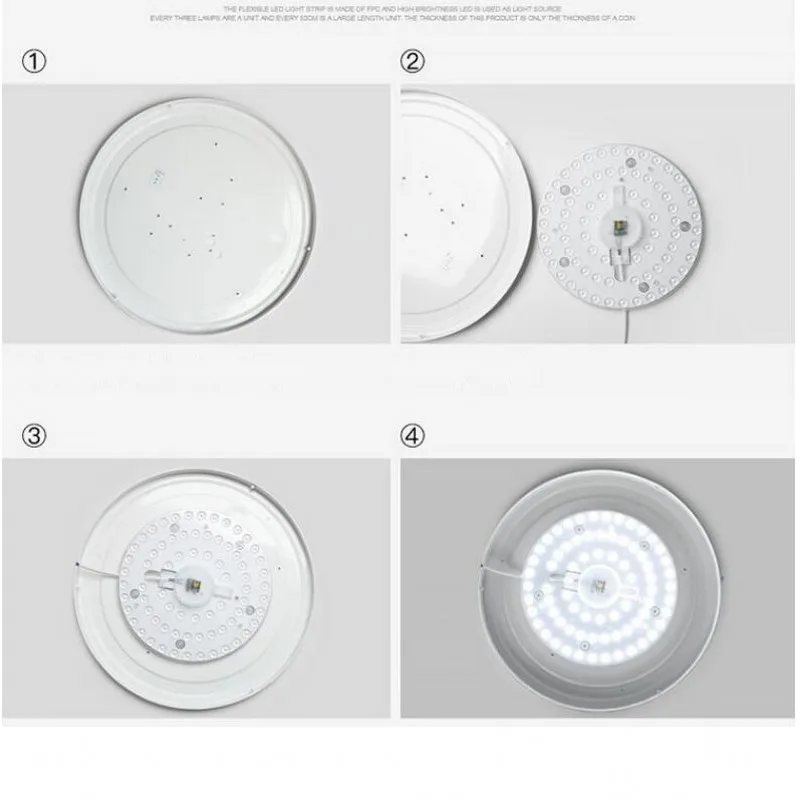 LED PANEL Circle Ring Light SMD2835 12W 18W 24W 36W 50W LED Round Square Ceiling decoration Ceiling Lamp AC 220V LED downlight