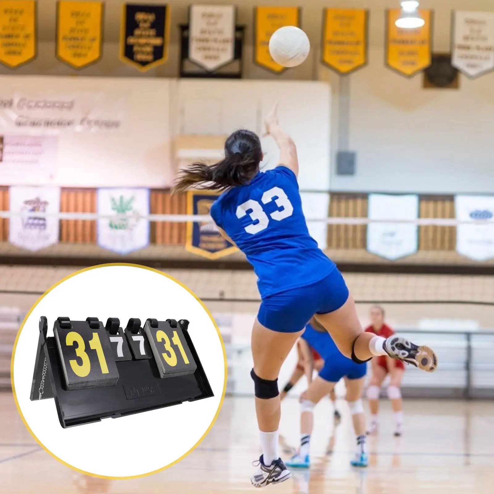 

Настольное 4-значное табло Score Flipper (1 шт.) для настольного тенниса, баскетбола, волейбола, бадминтона. Спортивные принадлежности, легко чистится.