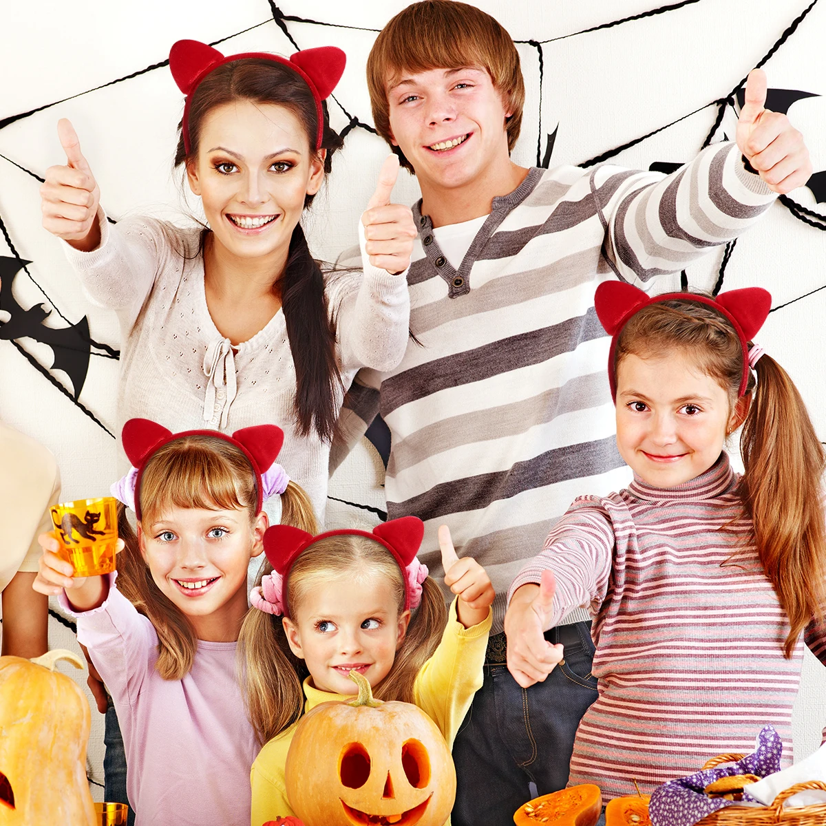 

4pcs Leopard Hair Hoop Halloween Party Hairband Elastic Headwear For Women Girls Festival Costume Decoration Accessory