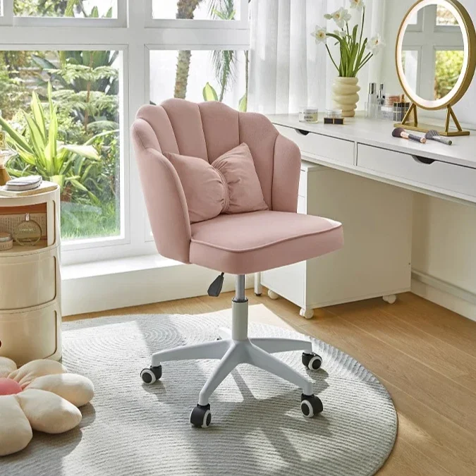 Lin's Office/Home Makeup Chair - Computer Chair with Comfortable Backrest for Home, Dormitory & Long-Term Sitting