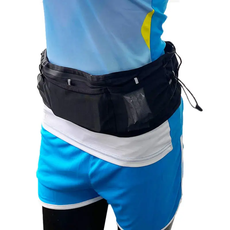 Running Waist Pack For Phone Water Bottle Sports Fanny Pack Breathable Waist Bag Marathon Night Running Waist Belt Equipment