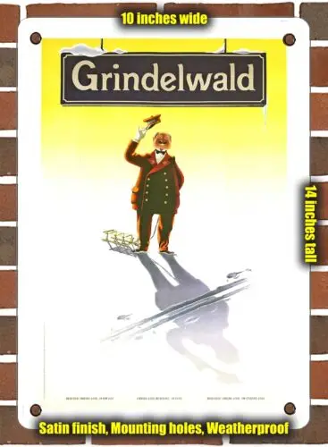 METAL SIGN - 1946 Grindelwald - 10x14 Inches