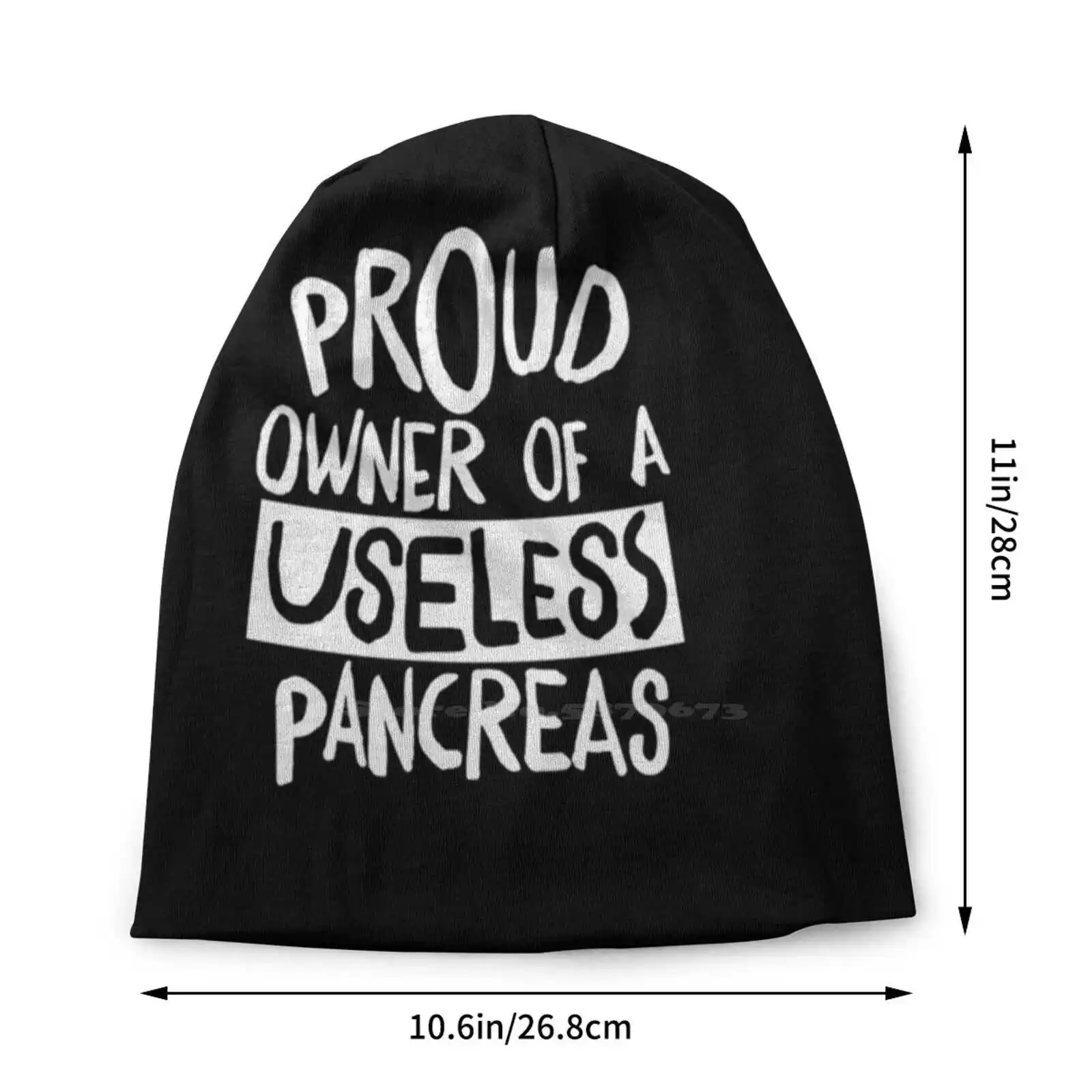 Proud Owner Of A Useless Pancreas Shirt Diabetes T-Shirt Knitted Hat Warm Beanie Outdoor Caps Proud Owner Of A Useless Pancreas