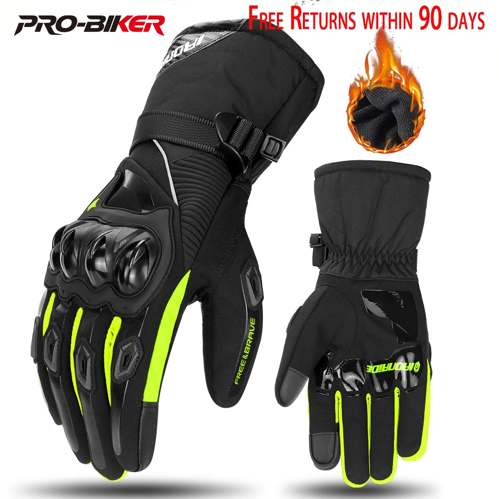 

Motorcycle Gloves Touch Screen Protective Winter Motorbike Waterproof Windproof Riding Motocross Gloves for Men