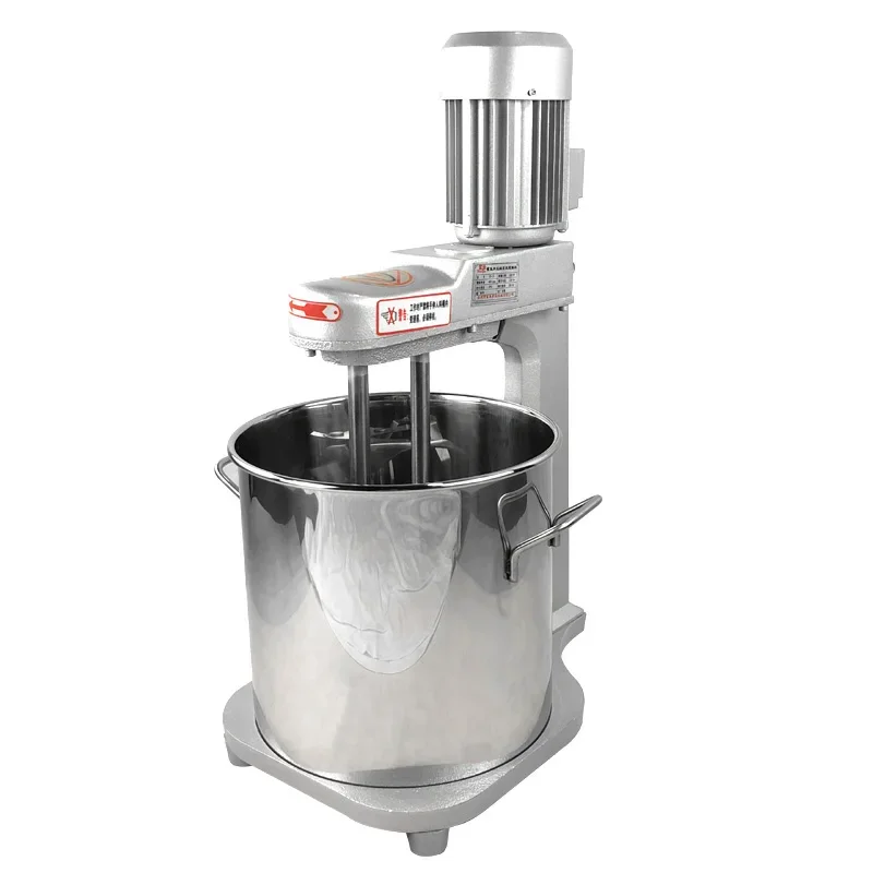 JD-15 kleiner Lebensmittel mixer 15l handels üblicher Doppelwellen-Hochleistungs-Schneebesen-Desktop-Creme-Frischmilch-Kuchen-Schläger-Mixer