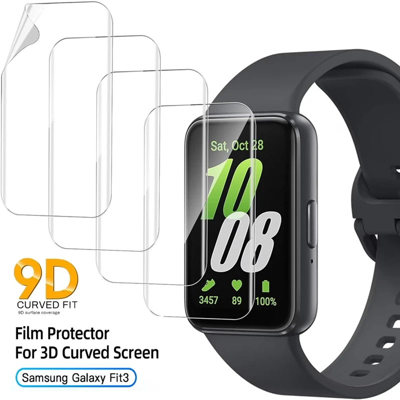 Soft Hydrogel Film For Samsung Galaxy Fit 3 Anti-scratch Screen Protector for Galaxy Fit3 Protective Films Not Glass Watch Cover