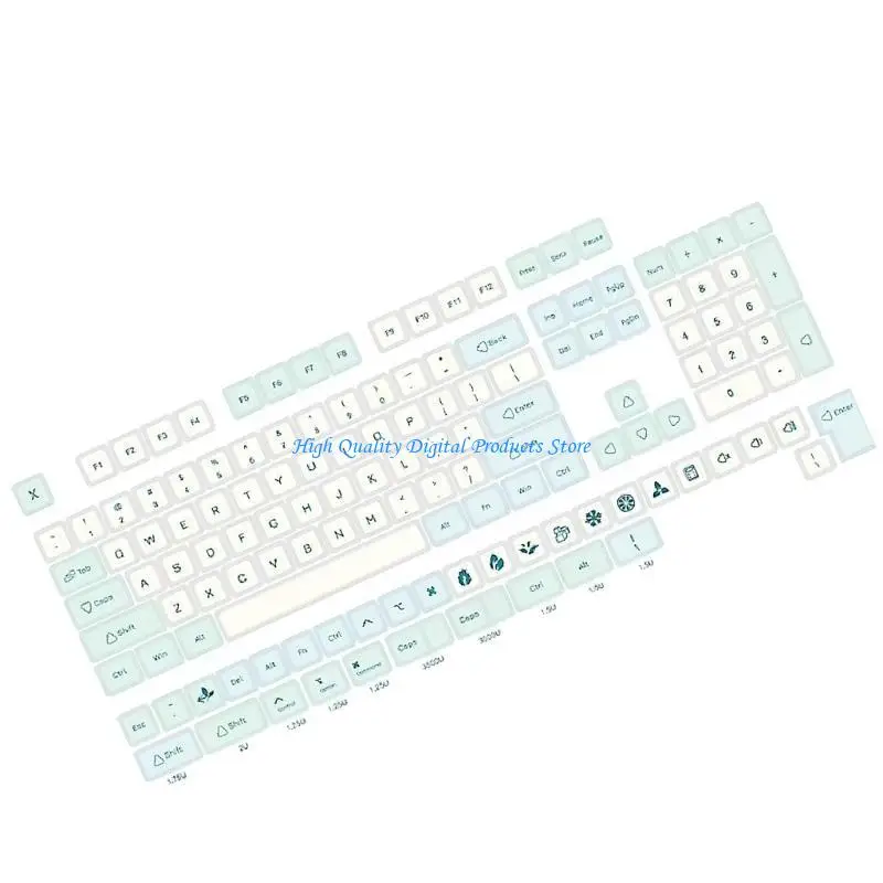 U2je Mint Green Thema 137 XDA Profiel PBT KeyCap Set voor gaming en kantoor