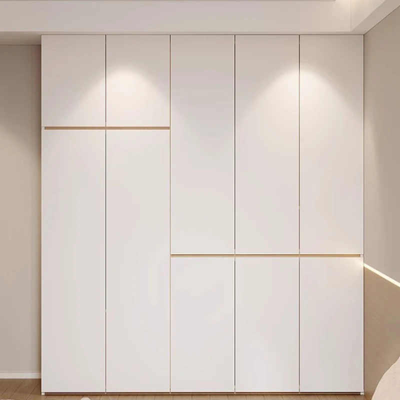 Solid Wood Luxury Wardrobe Organizer Organizer White Hotel Bedroom Wardrobe Women Display Closet De Ropa Resistente Furniture