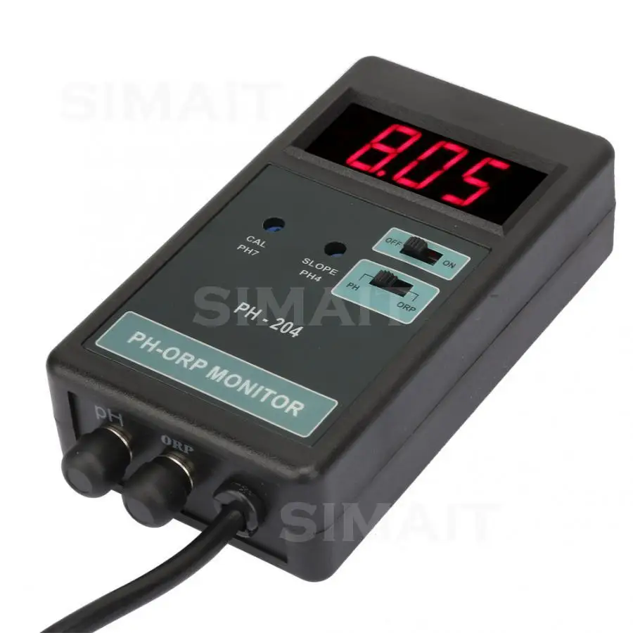 PH-204 Digital pH ORP Temperature Meter | LED Monitor Controller for Aquarium, Water Quality Testing