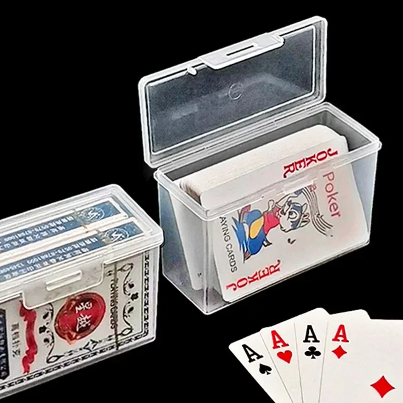 Image of 2/4/6/10 Box Spielkarten-Aufbewahrungsbox, ID-Karten- und Sternkarten-Box, Transparente Pokerkarten-Aufbewahrungsbox, Bankkarten-Box