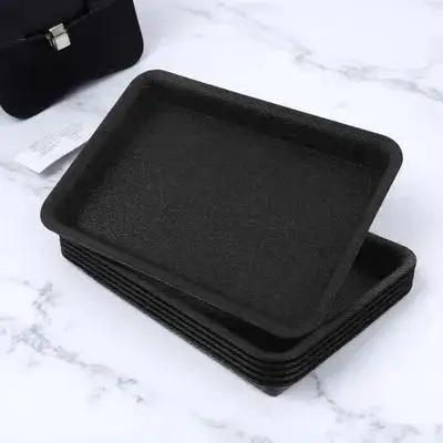 

6Pcs Flower Pot Saucers Plastic Plant Drip Tray Rectangular Water Catcher for Indoor Plants Planter Tray No Holes