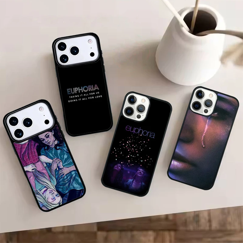 Coque de téléphone Euphoria, série télévisée américaine, pour iPhone 17 AIR 16 16e 15 14 13 12 11 PRO MAX PLUS