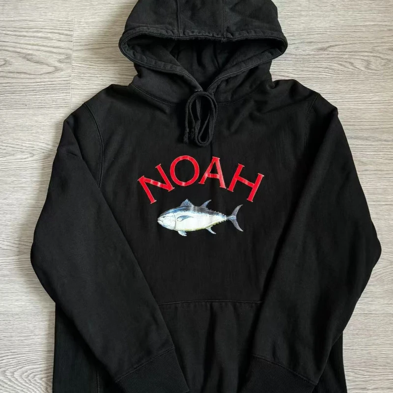 

Толстовки NOAH Tuna American High Street в стиле хип-хоп, свободные флисовые толстовки с капюшоном для мужчин и женщин, уличная одежда