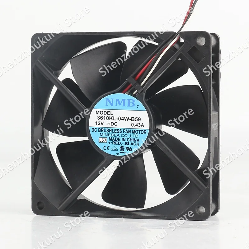 

New original NMB DC12V 0.43A AC EC 90X90X25MM 3610KL-04W-B59 cooling fan 9025 High air volume inverter three wire