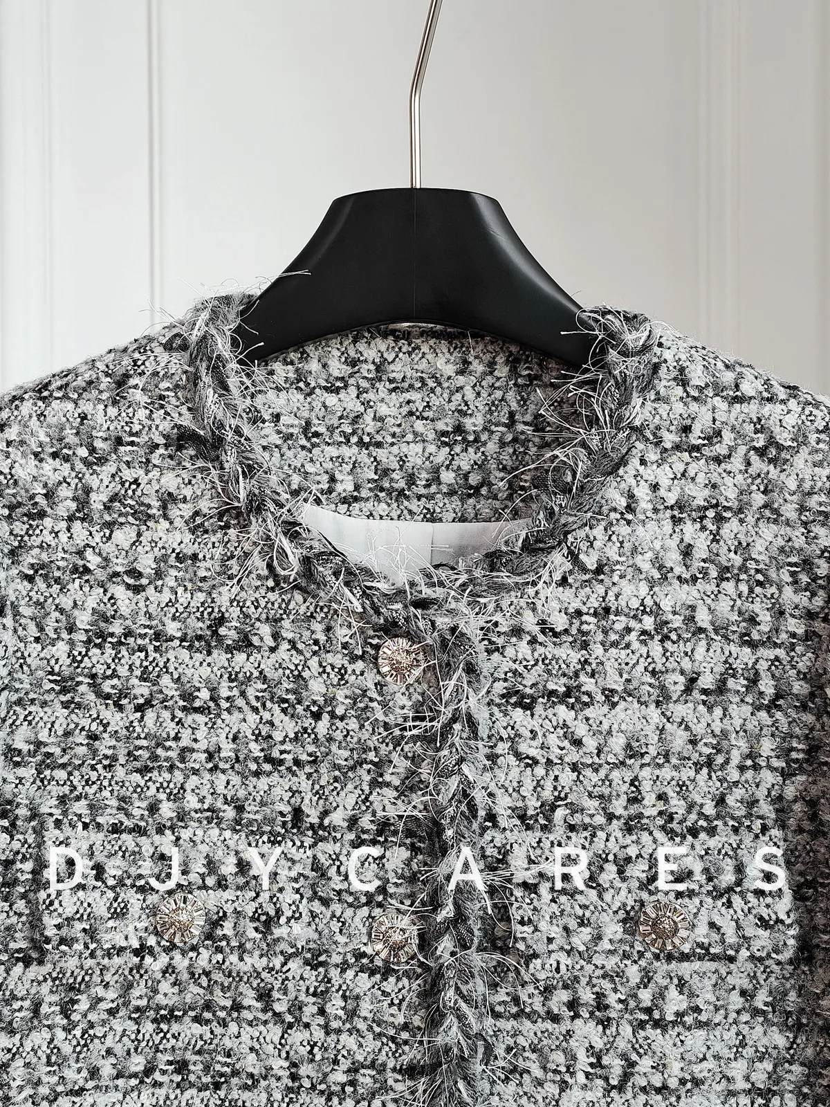 New  Coarse tweed unique coat, wool whisker wool top big  size