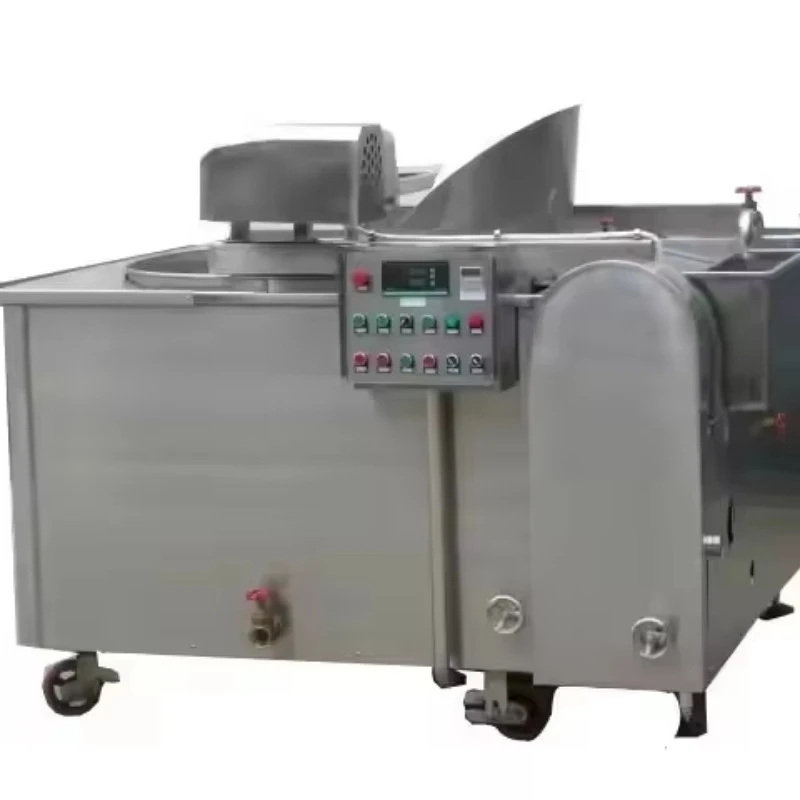 Customized Fully Automatic Coal Deep Fryer Batch Type Pellet Industry Frying Machine High Efficiency Banana Fryer Industrial