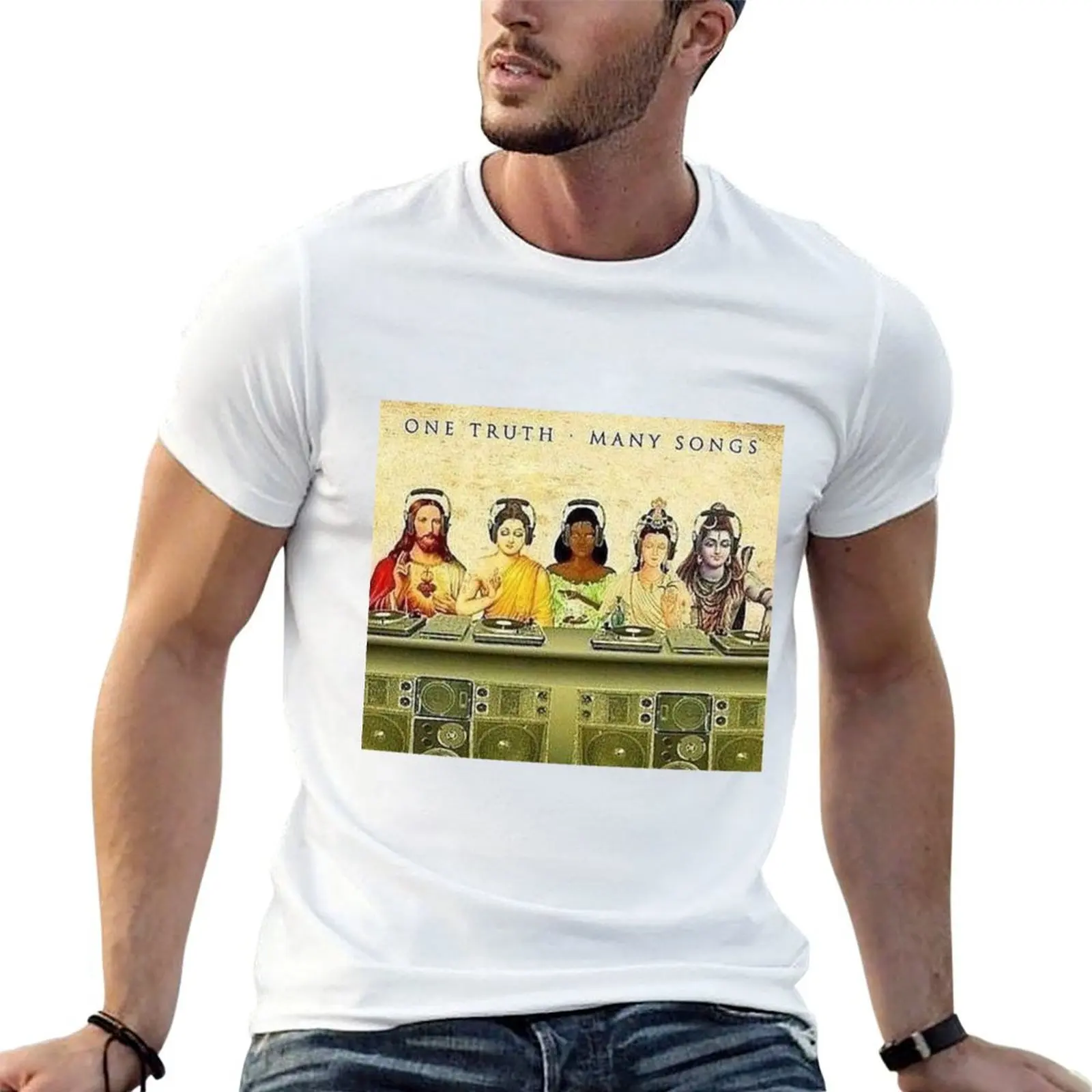 T-shirt One Truth Many Songs, t-shirt anime, t-shirt homme, t-shirt de créateur, t-shirt homme de marque