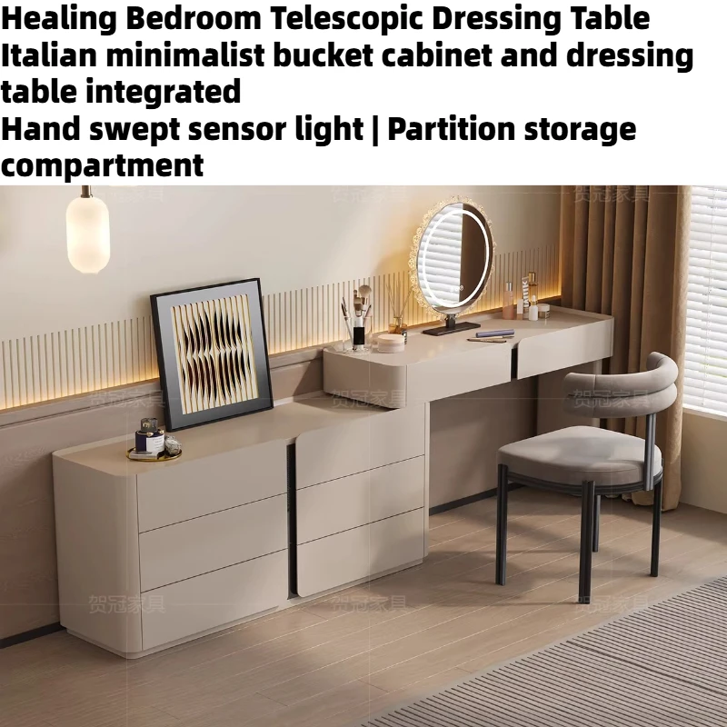 

Toiletries Modern Dressing Table Makeup Desk Nordic Hotel Vanity Woman Wooden With Chair And Mirror Dresser Bedroom Furniture