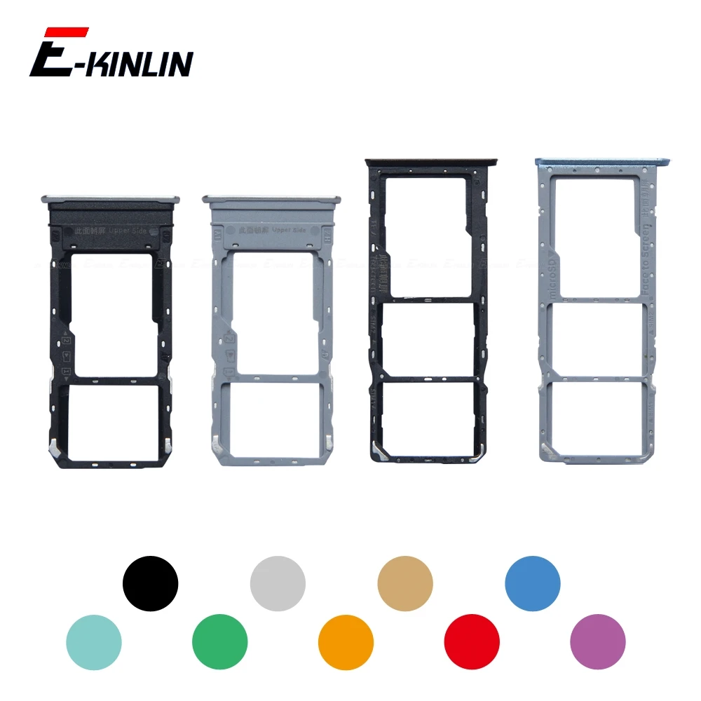 Micro SD Sim Card Tray Socket Slot Adapter Connector Reader For OPPO F11 F15 F19 Pro F19s Container Holder Replacement Parts