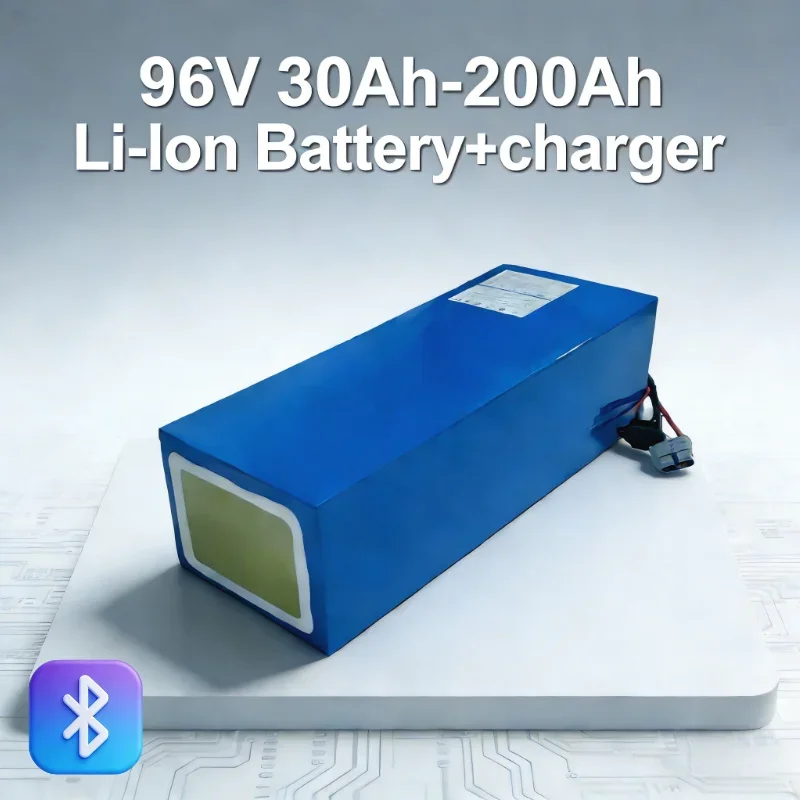 96V 30Ah-200Ah Li-Ion Powerhouse | Charger Included, Multi-Capacity Options for Pallet Trucks, Durable & Lightweight