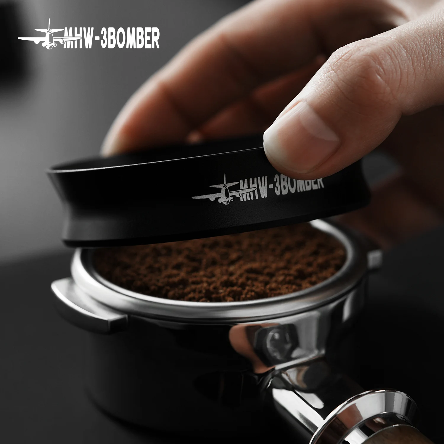 MHW-3BOMBER Magnetic Coffee Dosing Ring 51/53/58mm Dosing Funnel Aluminium Alloy Portafilter Espresso Dosing Ring Barista Tools