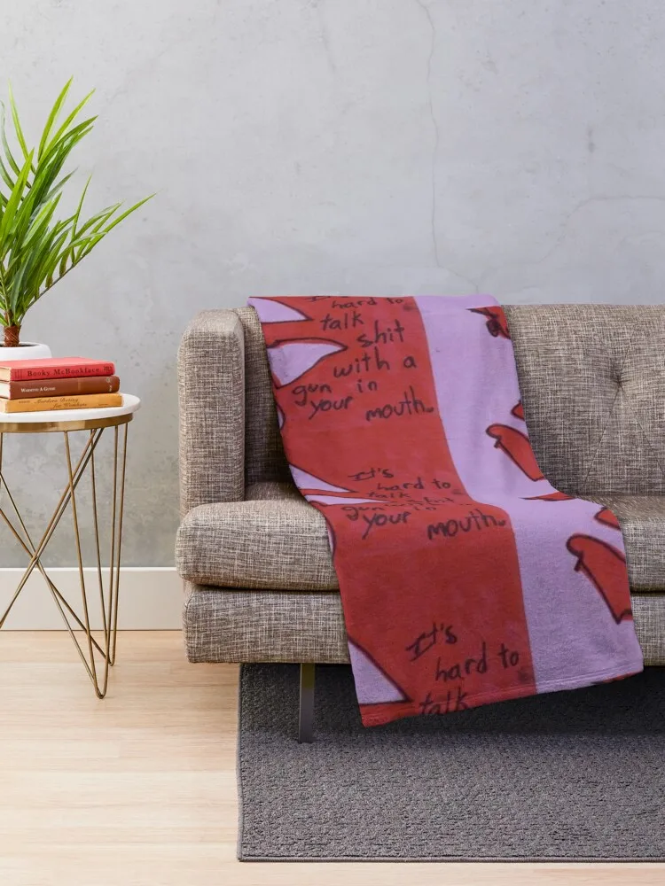 Unleash Your Boldness: Aggressive Slogans on Decals, Mugs & Tees Throw Blanket Large Shaggy Giant Sofa Blankets