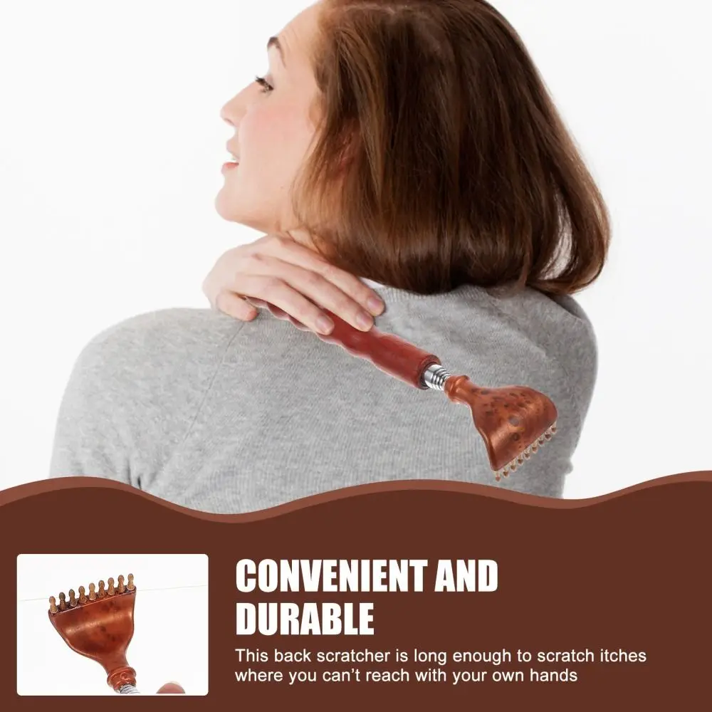 

Circulation Wooden Women Telescoping Itch Scraper Gift Men Massager Tool Back Scraper Massage Claw Extendable Back Scratcher