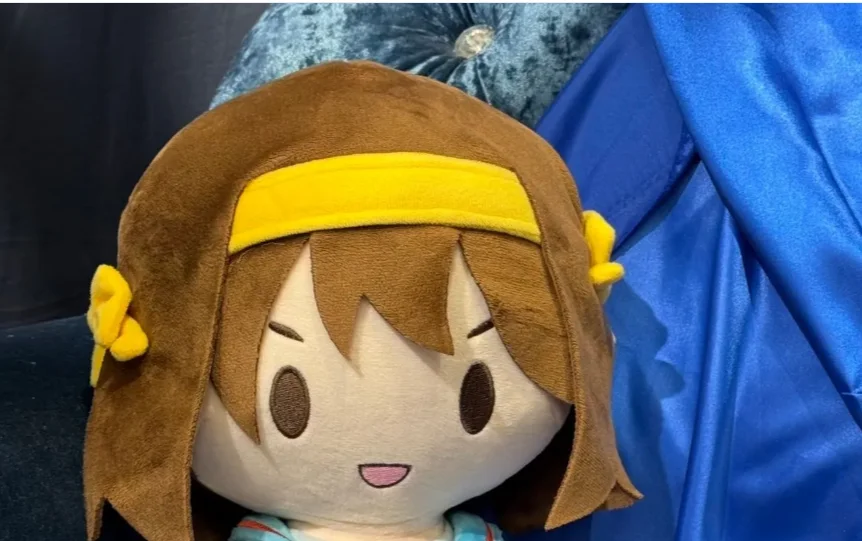 

Anime Cosplay The Melancholy of Haruhi Suzumiya Figure Fluffy Plushie Cute Stuffed Body Clothes Outfit Halloween Gift Birthday