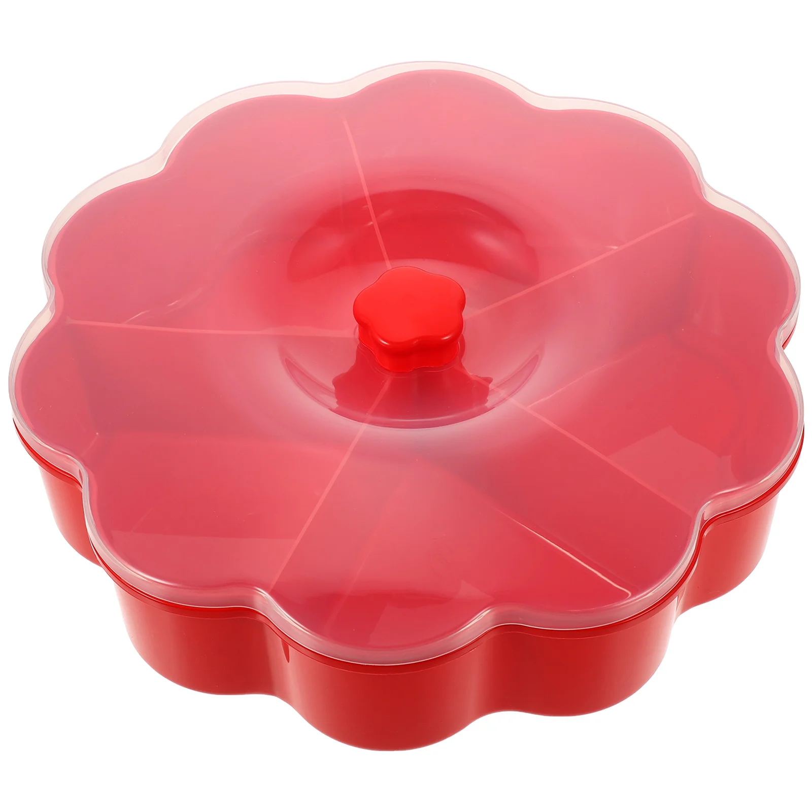 

Dry Fruit Candy Box Multi-Grid Snack Storage Tray Plastic Food Holder Desktop Decorative Nut Container