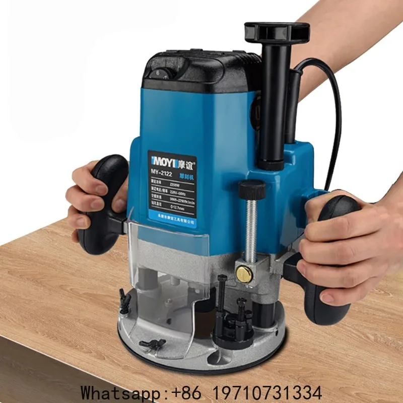 Trimming machine Wood Milling Engraving Slotting Woodworking Electric Router trimmer Hand Carving Carpentry Wood Router Tool