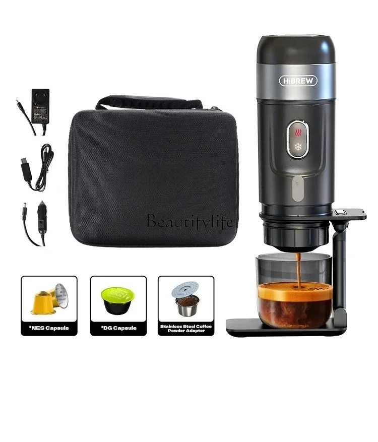 

LJYPortable Coffee Machine for Car & Home,DC12V Expresso Coffee Maker Fit Nexpresso Dolce Pod Capsule Coffee