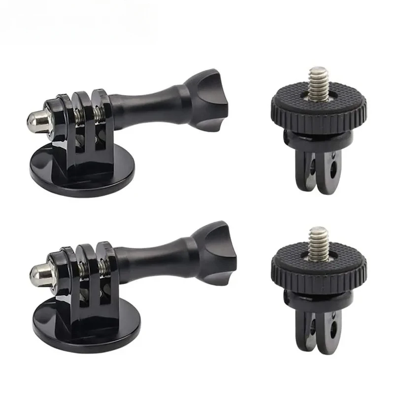 Tripod Adapter Mounts for Gopro 13 12 11 10 9 8 7 6 5 4 3 2 1/4-20 Screw Adapter for Go Pro Hero YI 4K SJ4000 EKEN H9R DBPOWER