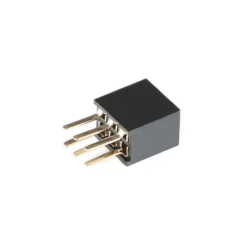 1.27mm pitch dual-row female connector, vertical mount, 2*2P/3/4/5/6/7/8/10/12/20/40/50P
