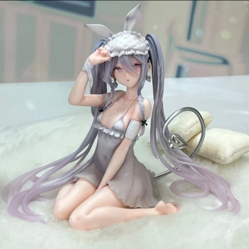 재고 있음 Sleepy Bunny Rurudo 이브 소녀 수집품 애니메이션 피규어 Pvc 탁상 장식 모델 생일 선물 소년 장난감