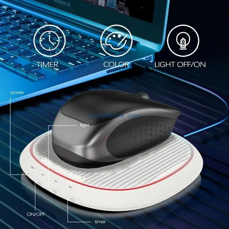 USB Mouse Wiggler Automatic Mover RGB and Timer Mouse Movement Simulator