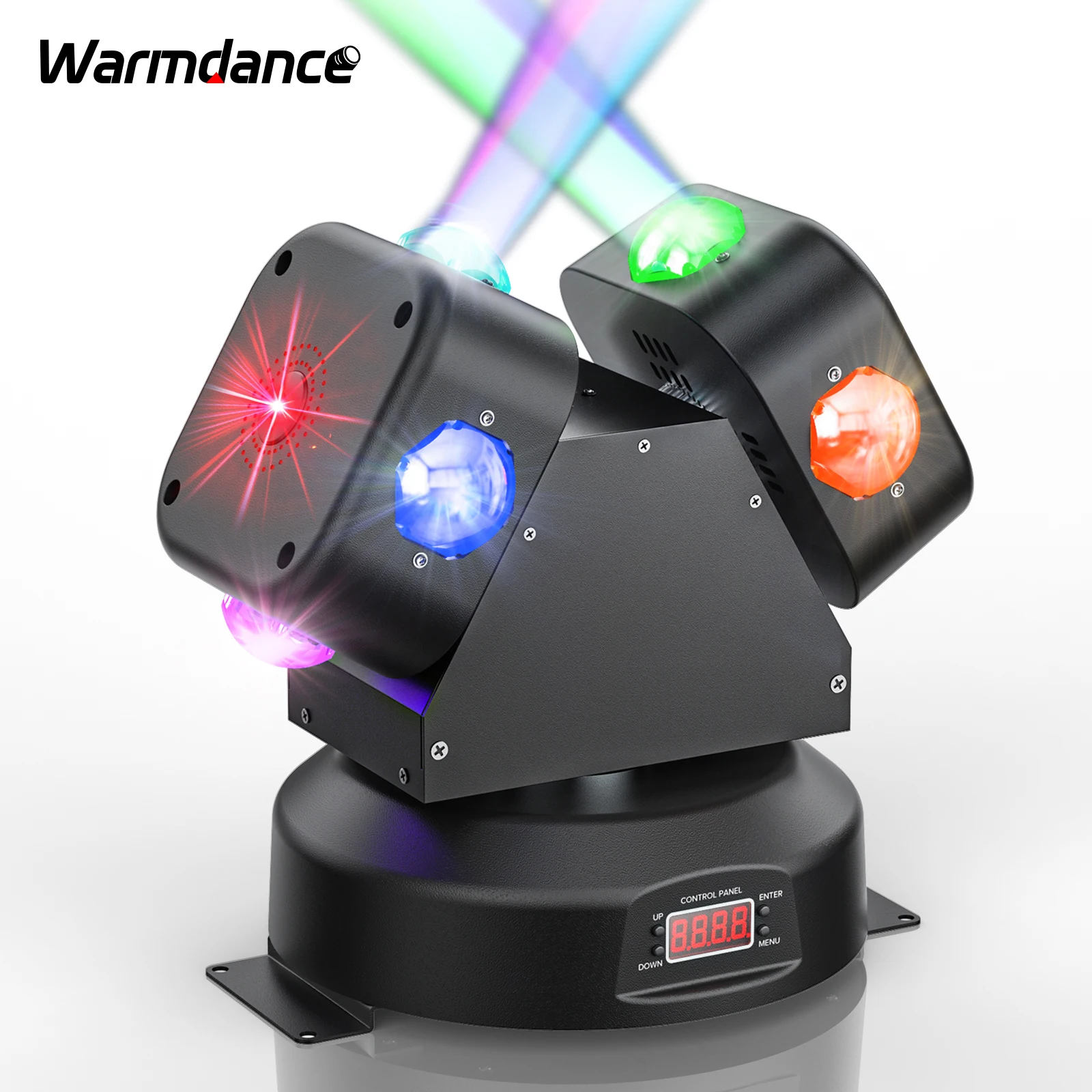 

2 Head Wind Turbine Moving Head Light Beam RGBW Stage Light Effect Projector for DJ Karaoke Dance Hall KTV Disco Bar