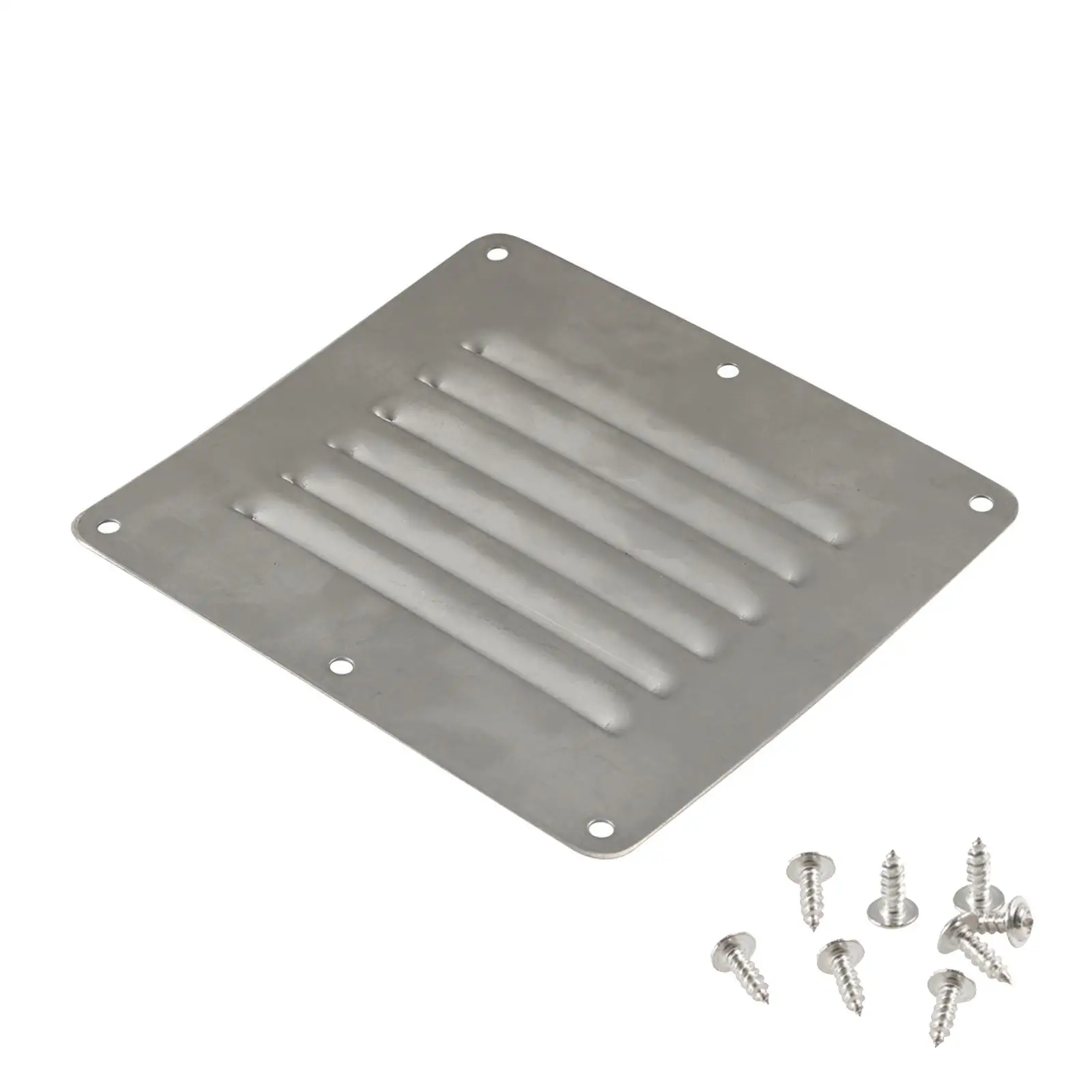 Stainless Steel Air Vent Louver 5inch Assembly Ventilation Boat Vent Vent Louver Grille Vent 6 Slots for Yachts Replaces