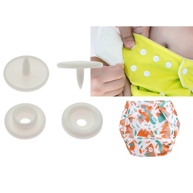 High Quality Bulk Customized Matte Or Glossy White Color Press Snap T5 Button Plastic Fasteners For Clothes 50000 Sets/carton