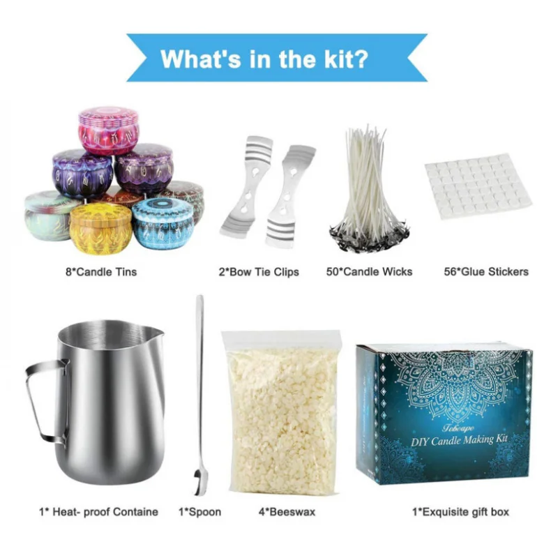 Cross-Border FamilyDIYCandle Set Tool Set Aromatherapy Candle Making Materials Tool Gift Box Set