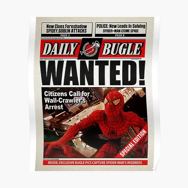 Dagelijkse Bugel Gezocht Spideman Poster Kunst Muur Print Kamer Moderne Foto Decor Decoratie Muurschildering Huis Schilderij Vintage No Frame