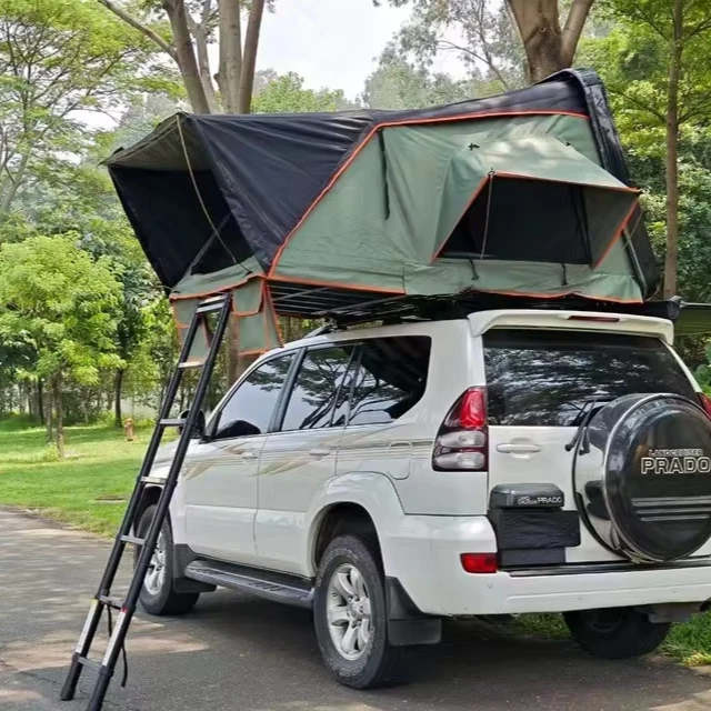 Flying Wing OEM Outdoor 1-3 Person Polycotton Waterproof 4x4 Off-road Travelling Foldable Car Pickup Truck Camping Soft Shell Ro