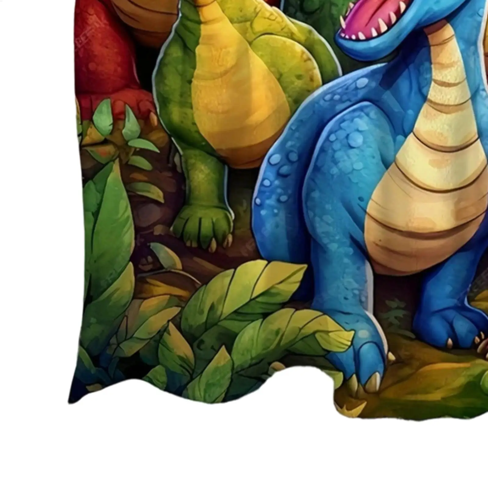 Dino Blanket Soft Cute Flannel HD Digital Print Decoration Smiling Dinosaur Blanket For Car Trip Bed Living Room Sofa Bedroom