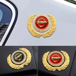 3D Metal Car Body Rear Trunk Fender Decoration Logo Sticker For Nissan X-trail Qashqai Note Juke Sentra Patrol Tiida Micra Nismo