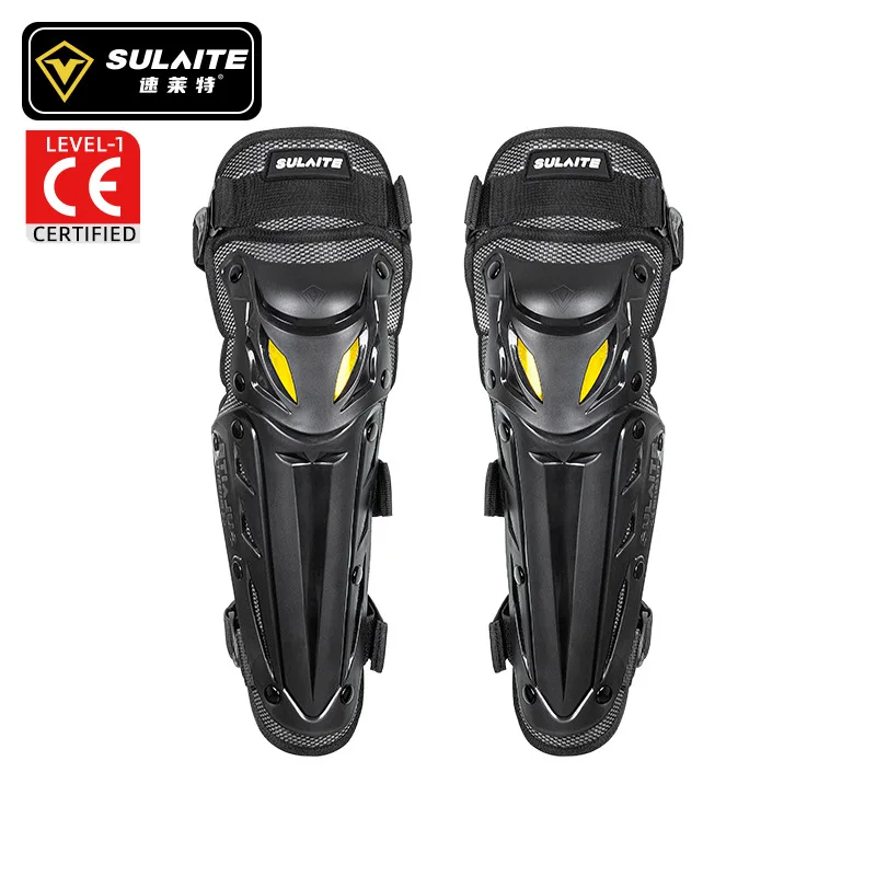 Sulaite CE Approval Motorcycle Knee Pads Moto Elbow Protector Motocross MTB Cycling Kneelets PP Shell Motorbike Protection