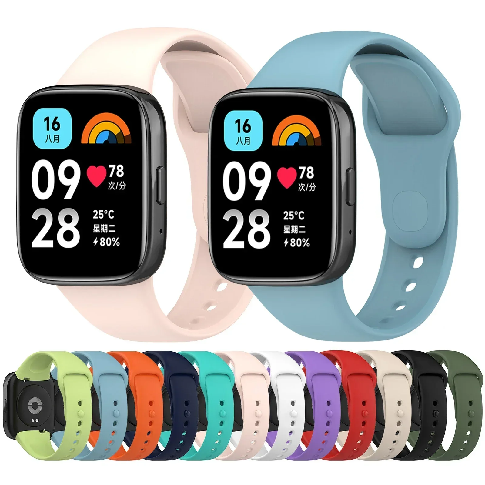 

Silicone Loop For Xiaomi Redmi Watch 3 SmartWatch Wrist bands Bracelet for Xiaomi Redmi Watch3 Active Lite Strap watchband