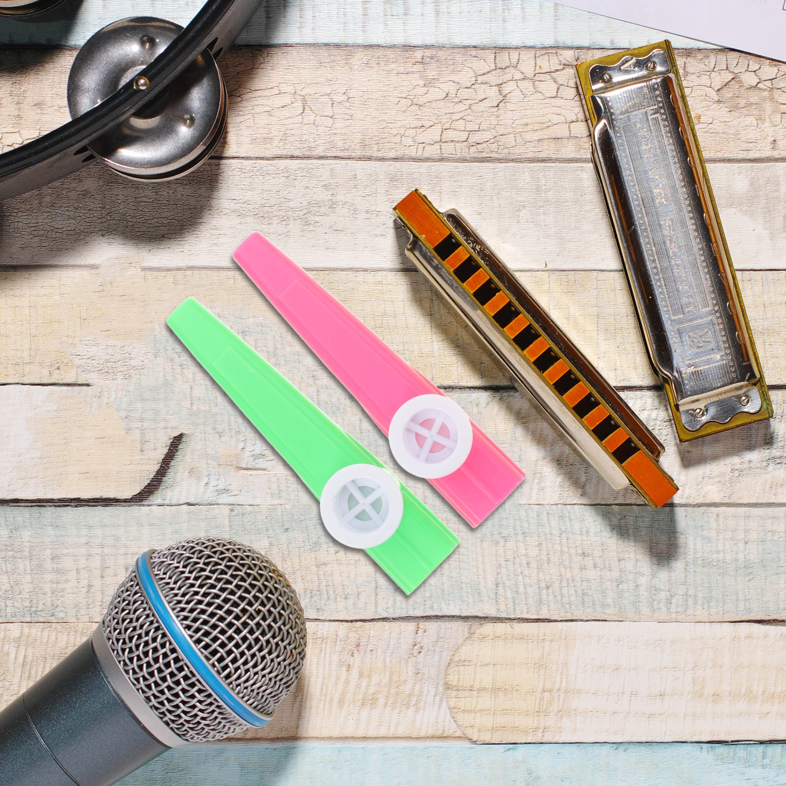 

24pcs Plastic Kazoos Assorted Colors Kids Musical Instruments No Music Theory Required For Toddlers Beginners Fun