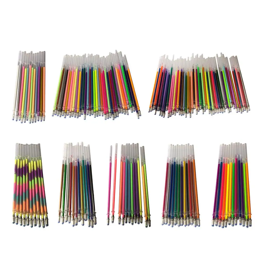 Color Gel Pen Refills Smooth Glide Draw Marker Refill for Custom Pens and Painting Projects